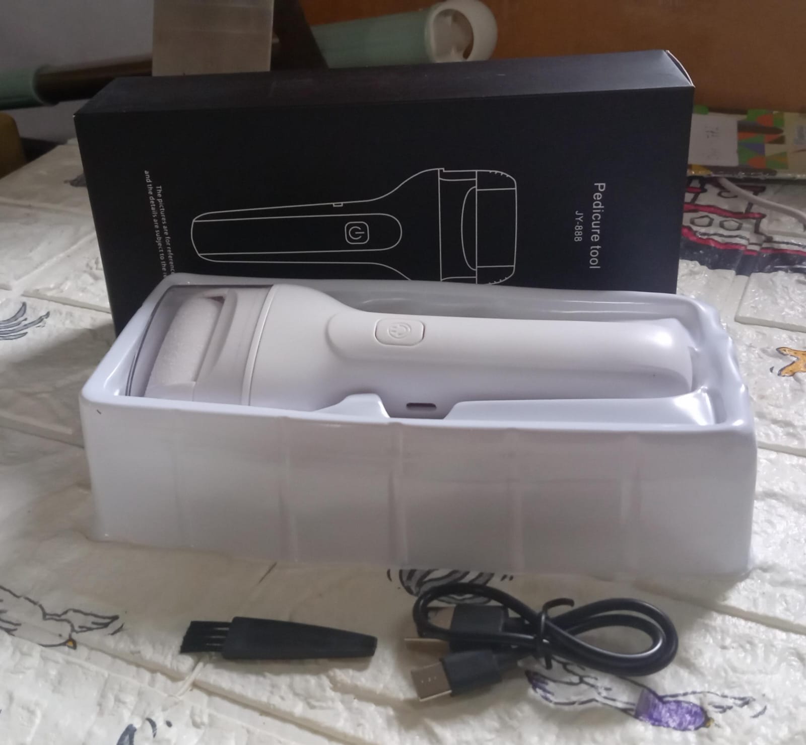 6889 Portable Electric Foot File Heavy Pressure Induction Foot Callus Remover Foot Care Tool Foot Grinder, Rechargeable for Foot Care, Pedicure Device, Callus & Dead Skin Removal 6889 Portable Electric Foot File Heavy Pressure Induction Foot Callus Remover Foot Care Tool Foot Grinder, Rechargeable for Foot Care, Pedicure Device, Callus & Dead Skin Removal